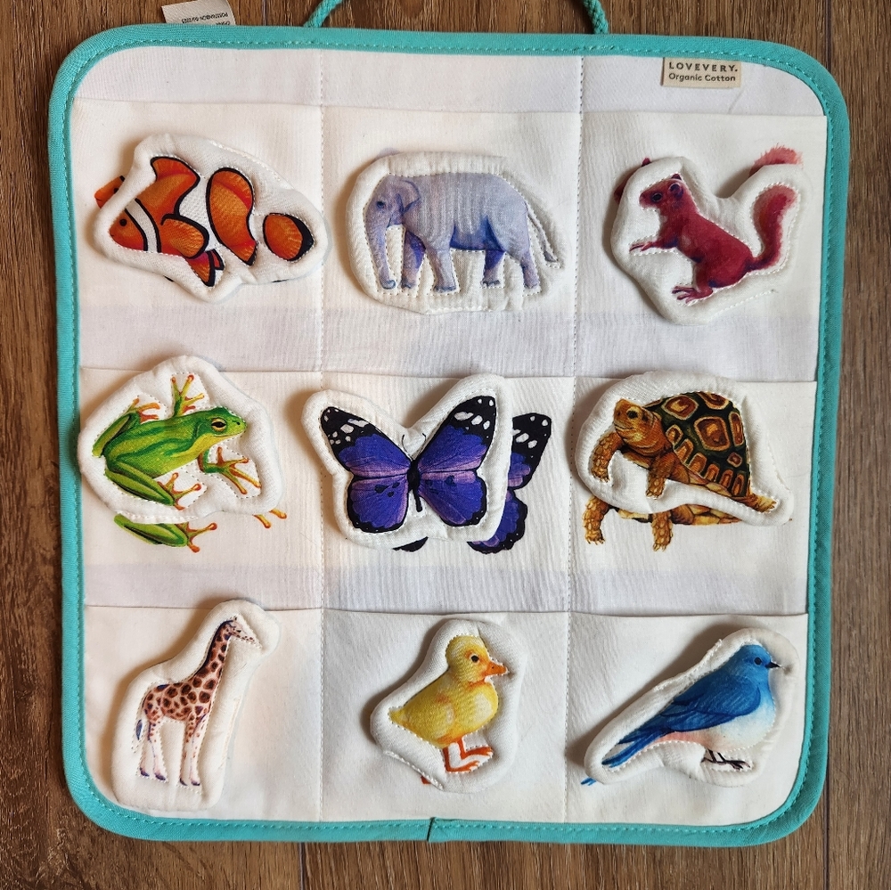 Lovevery Quilted Critter Pockets